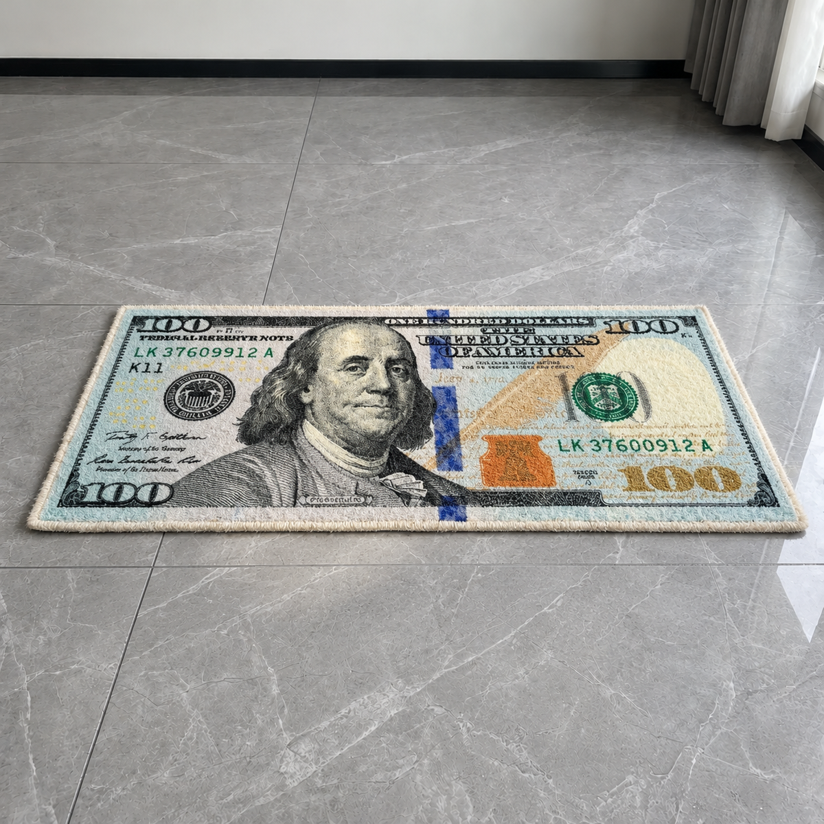 $100 BILL RUG