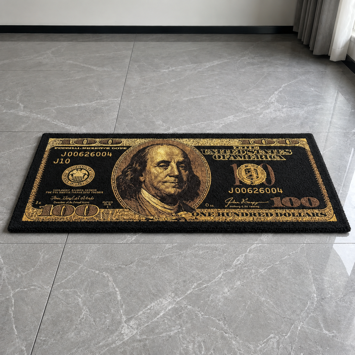 $100 BILL RUG