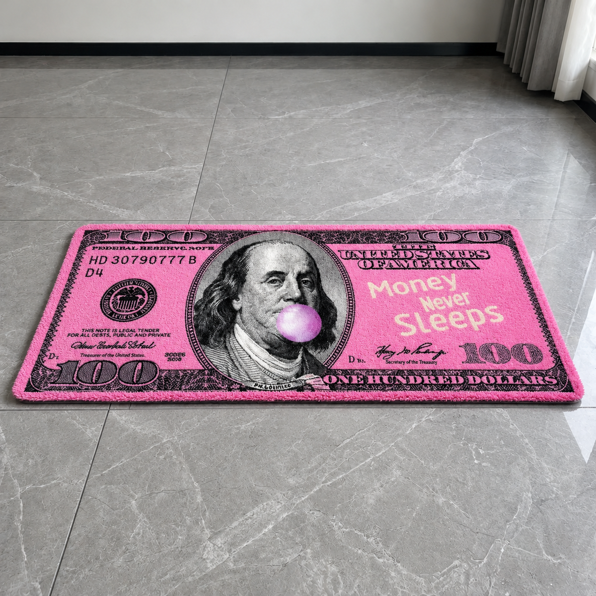 $100 BILL RUG